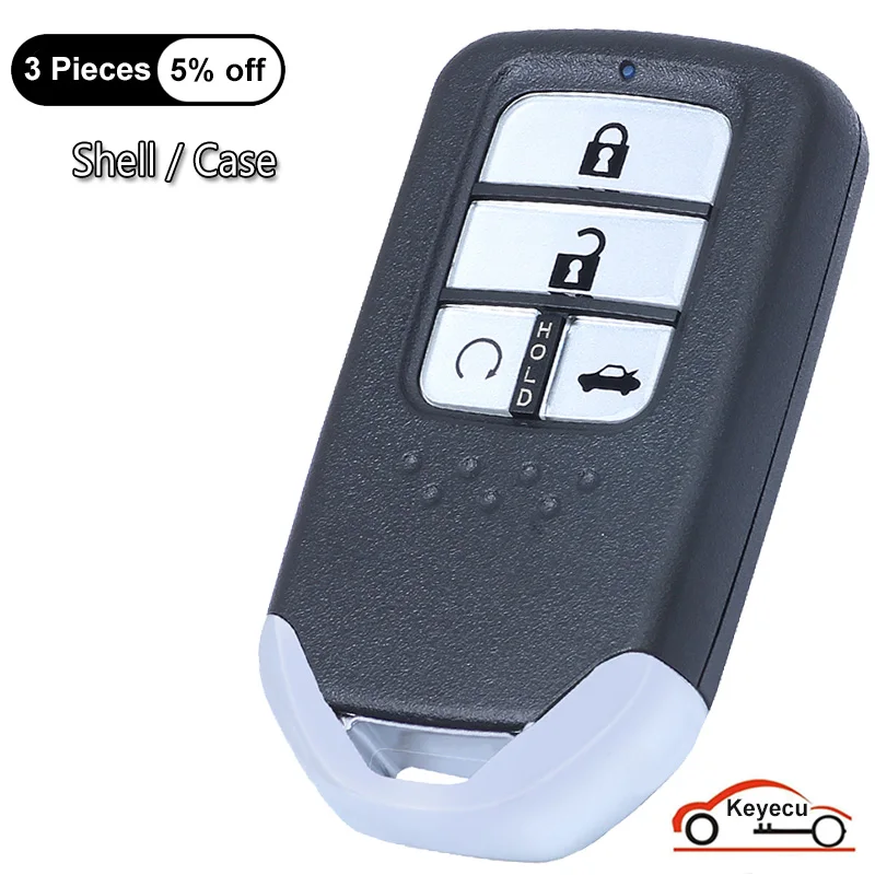 

KEYECU 4 Buttons Case for Honda Accord 2018-2020 Civic 2014-2017 Auto Smart Remote Control Key Shell Cover Fob KR5V2X CWTWB1G009