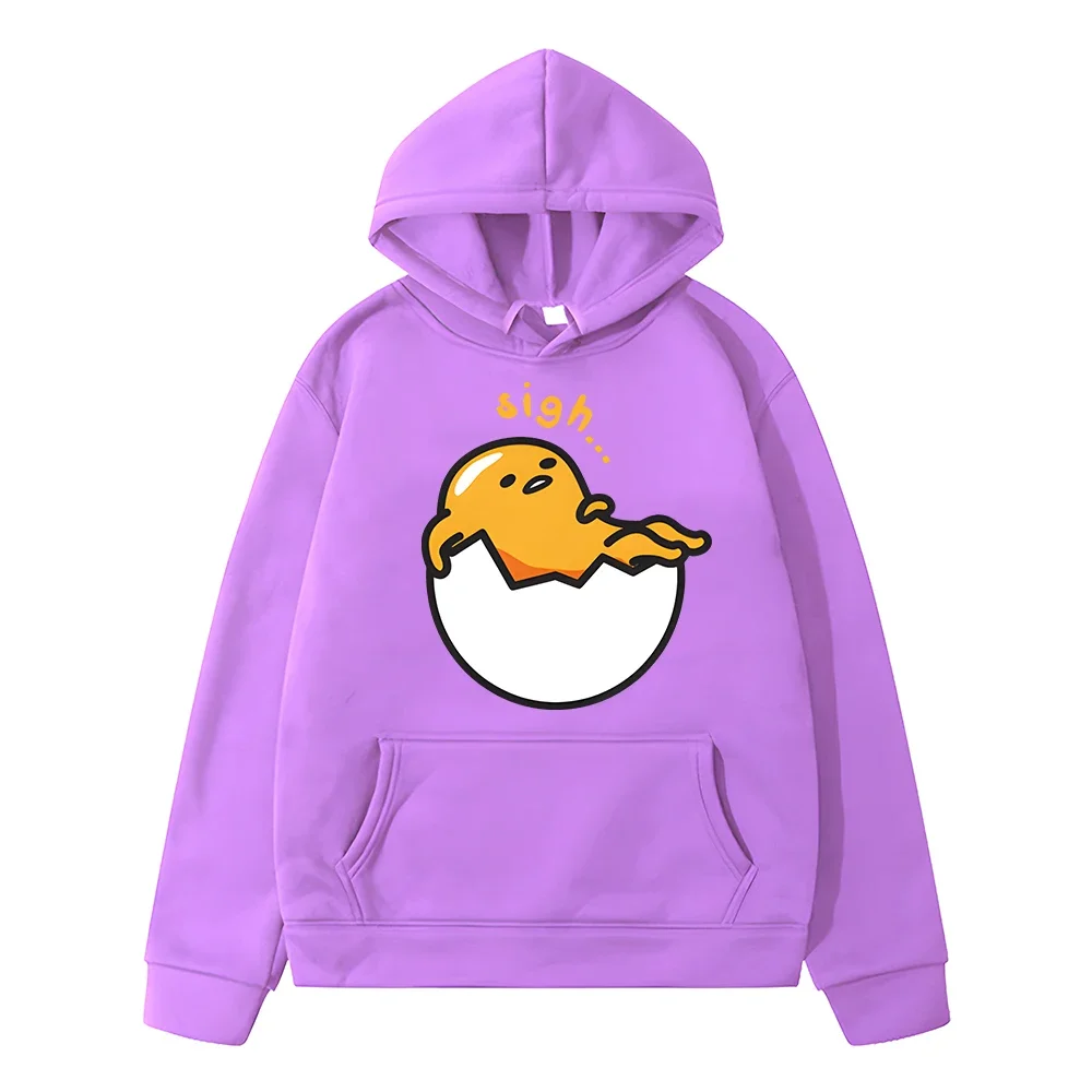 Bluza z kapturem Sanrio Kids Gudetama dziewczęca bluza wiosenna z bluza polarowa kreskówkowa mini z kapturem Anime y2k sudadera