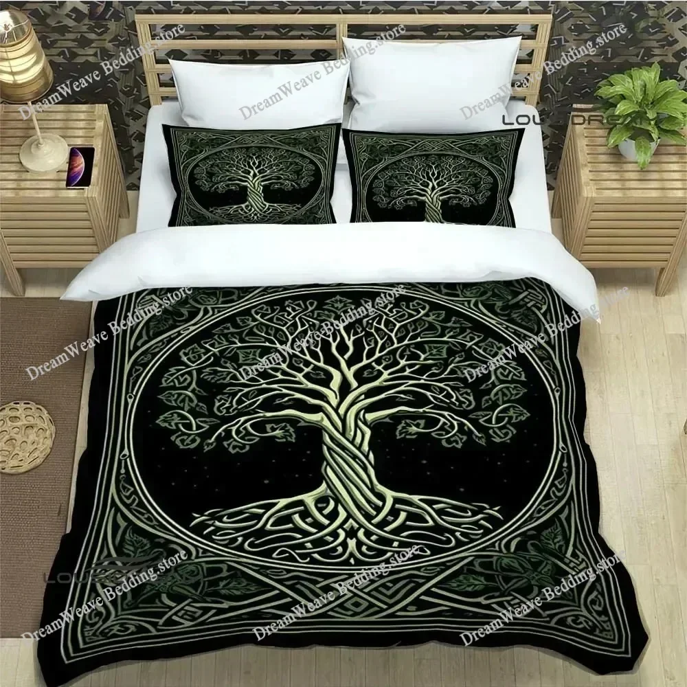 3D Print Tree of Life Printed Bedding Sets Exquisite Bed Supplies Set Duvet Cover Set Luxury Birthday Gift Quilt Cover963963