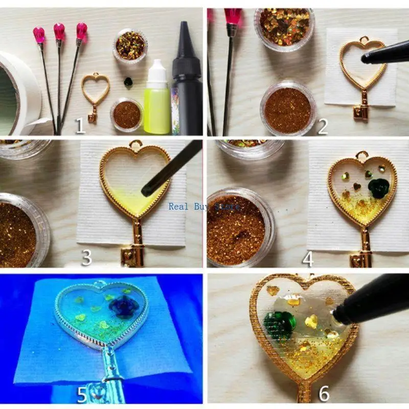 U13D 100ml/3.5oz UV راتنج واضح إيبوكسي راتنج كريستال صلب غراء علاج شمسي ضوء الشمس #5