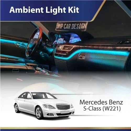 For Mercedes Benz S-class W221 2006-2013 LED  Auto Lighting System Car Ambient Light Kit