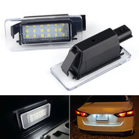 2Pcs  For Nissan Serena C27 Altima Suzuki Landy Dacia Duster 2018 2019 2020 2021 Car LED License Number Plate Tag Light Lamp