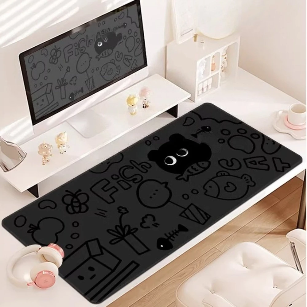 

Personalized Mouse Pad Custom Rubber Office for Computer Large Size Table Mat Cute Cat Non-slip Mechanical Keyboard Accessories
