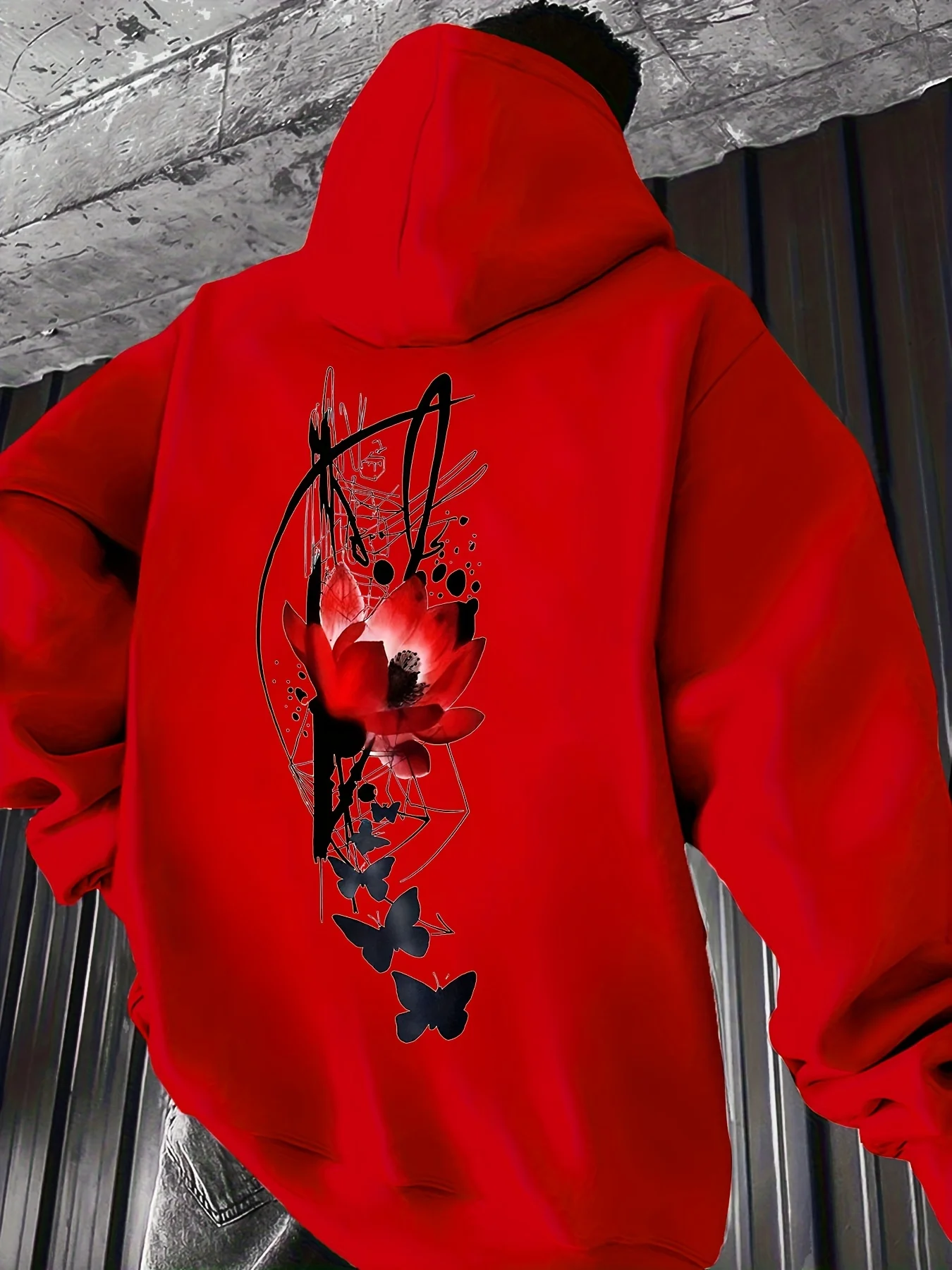 Ling Moyun Selection Men's Casual Hoodie with Vibrant 
