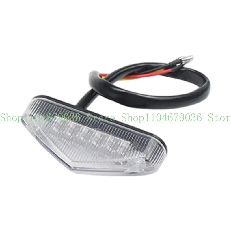 652F Weatherproof ABS Motorcycle Tail Light 12V Universal Easy Installation Suitable For Custom Bike Modification Enthusiasts