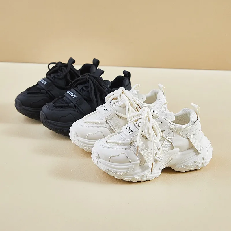 

Women's Chunky Platform Dad Shoes Breathable Mesh Height Increase Lightweight Casual Sport Sneakers Spring 2026 New Arrival
