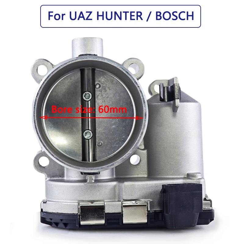 New Throttle Body for UAZ Hunter (3151) SUV 2.7L 2007-2016 BOSCH 2.7 engine ZMZ-409.10 3M3-409 YA3 0280750151 409041148090 14274