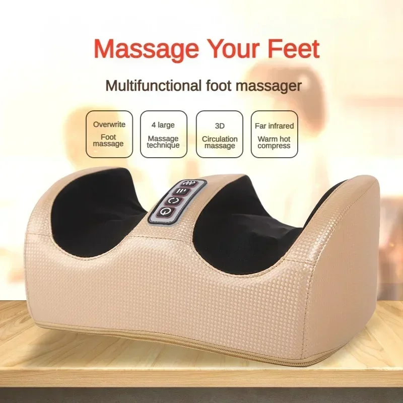 Infrared Heating Foot Massager Rolling Shiatsu Calf Health Care Therapy Deep Tissue Muscles Relieve Fatigue Vibrator Machin