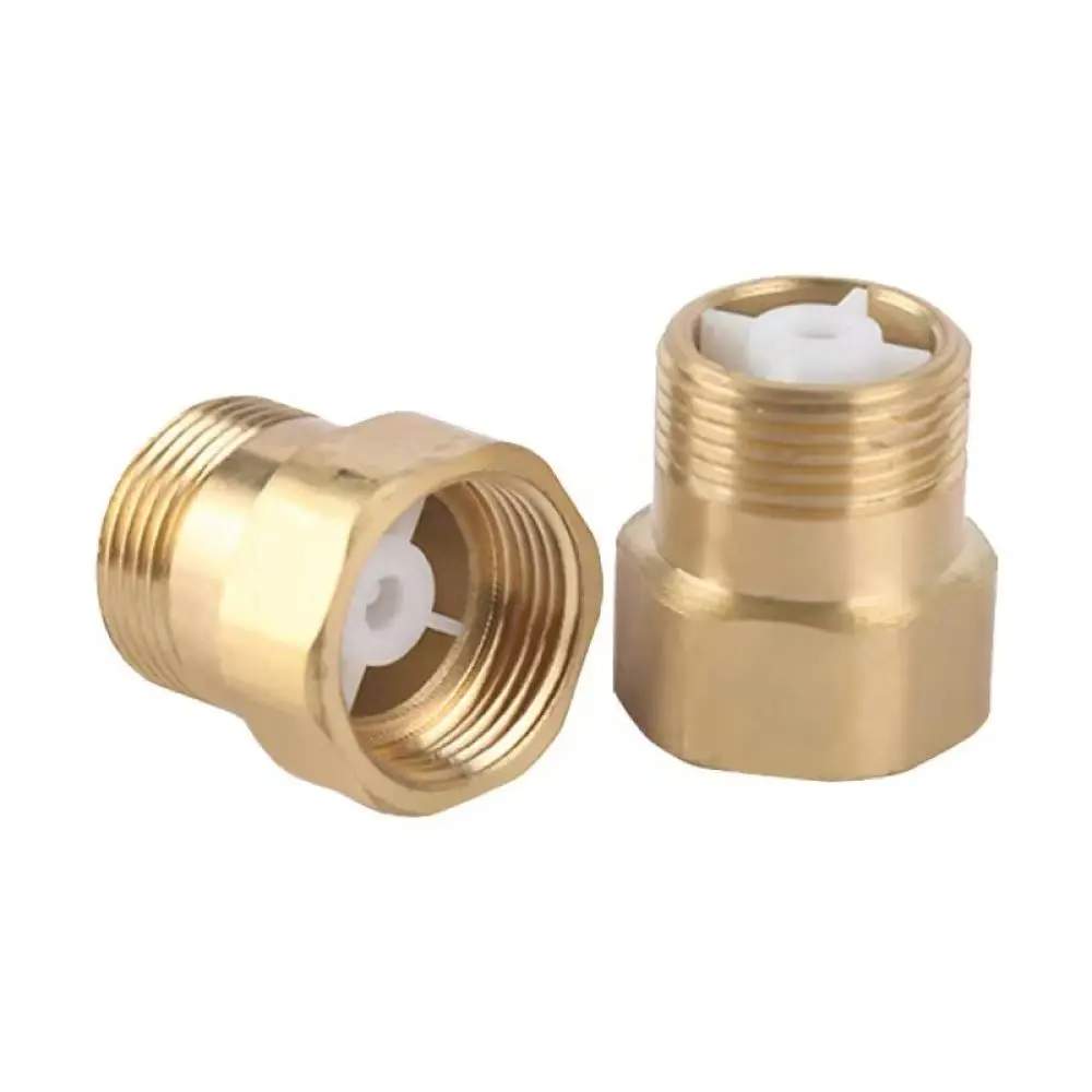 Heavy Duty 304 Stainless Steel Water Valve Brass Core Dual Outlet Angle Tap Rustproof Shutoff Valve For Bathroom Fittings