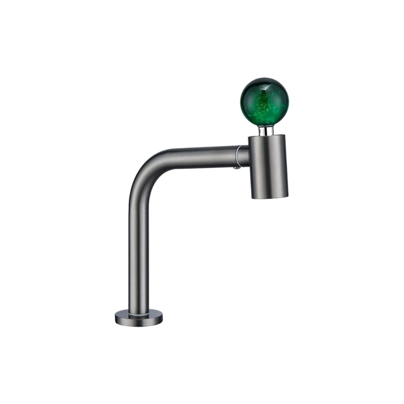 Y5GD 360° Regulable Kitchen Faucet Rustless Steel Crystal Handle for Comfortable