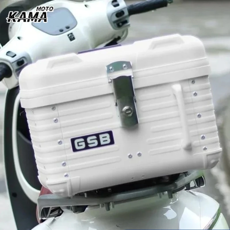Hot Large Motorcycle Trunk Waterproof Storage Box Non-aluminum Alloy Tail Box for Scooter Motorcycle Tail Box 탑박스