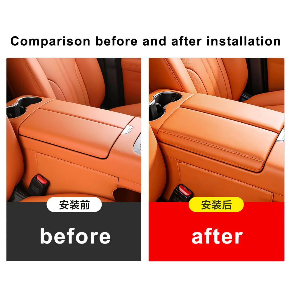 Armrest Box Protective Pad For GWM HAVAL H10 2026 Leather Material Invisible Protection Automotive Supplies Scratch-resistant