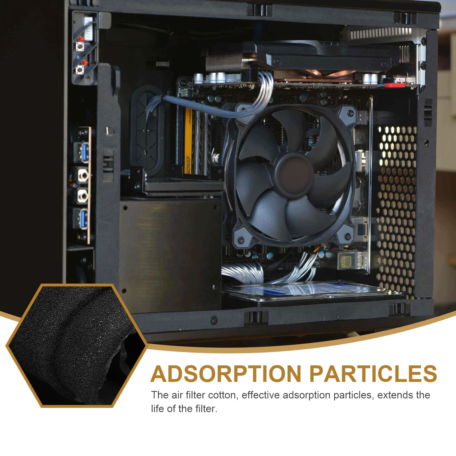 

Dust Filter Cotton For Computer Air Vent Filters Replacement High Temp Resistant Sponge Air Duct Filter Purifier Material