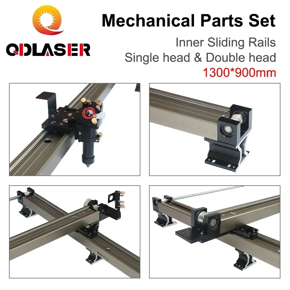 

QDLASER механические внутренние направляющие, комплекты запасных частей DIY 1300*900 мм для 1390 CO2 лазерной гравировки и резки