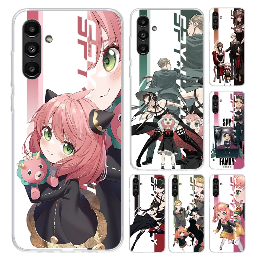 Anime Spy Family Anya Phone Case for Samsung Galaxy A15 A25 A35 A55 A14 A24 A34 A13 A53 A12 A52S A23 A33 A24 A34 A03S A04S A02S