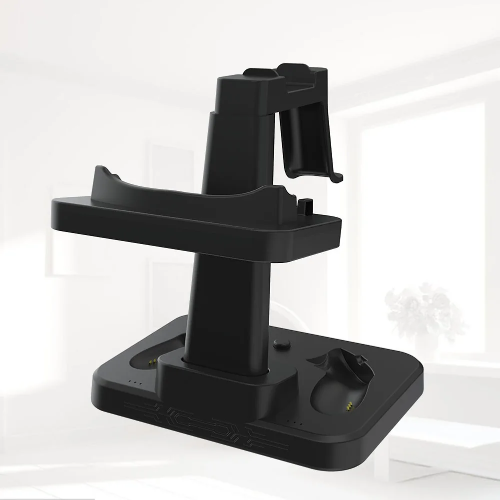 Sturdy VR Display Stand For And 3S Headset With Controller Slot And AR Glasses Hook ABS Gaming Desk Accessory