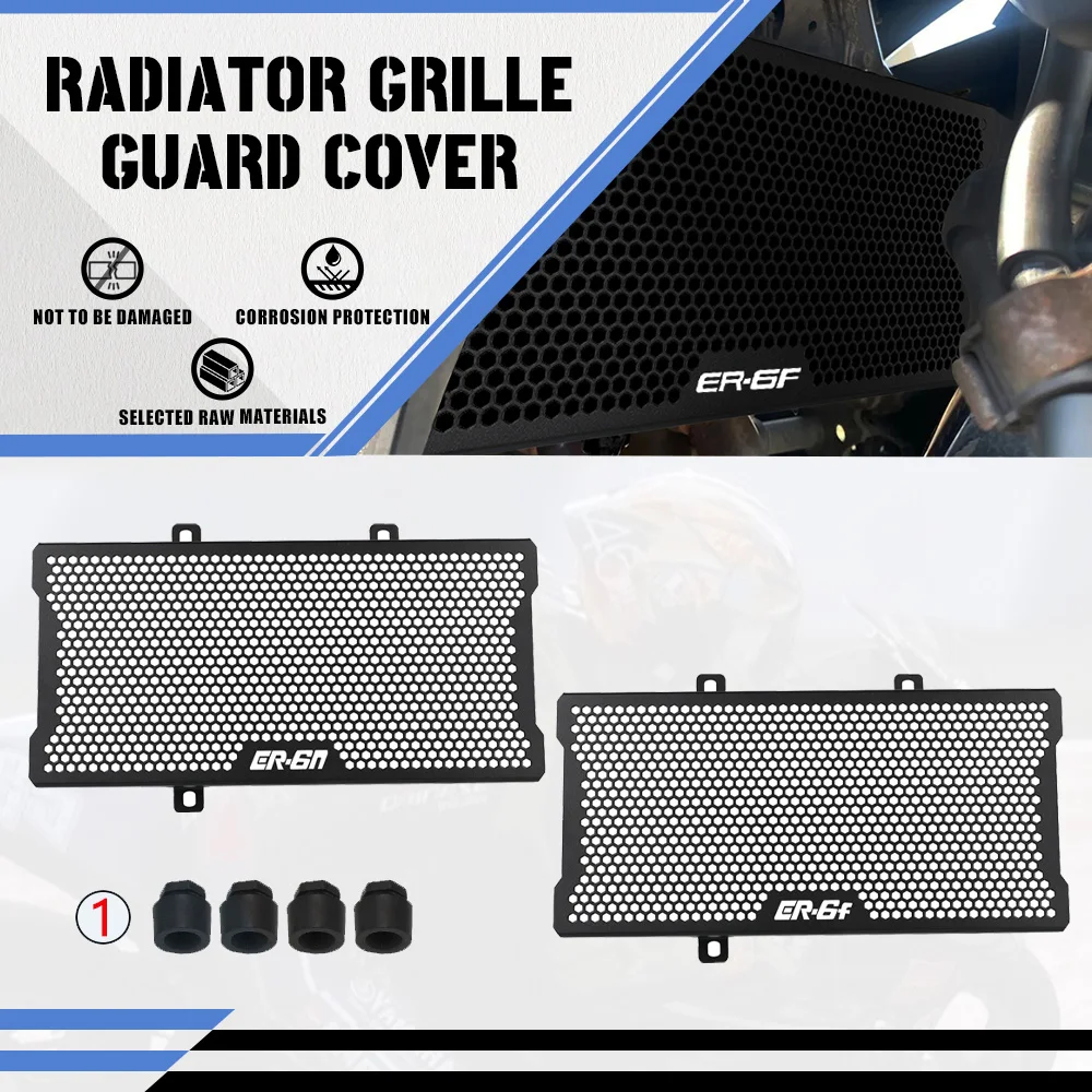 

Motorcycle Accessories Radiator Grille Grill Guard Cover Protector For Kawasaki Ninja 650R ER6N ER6F ER-6N ER-6F ER-6 2016 2015