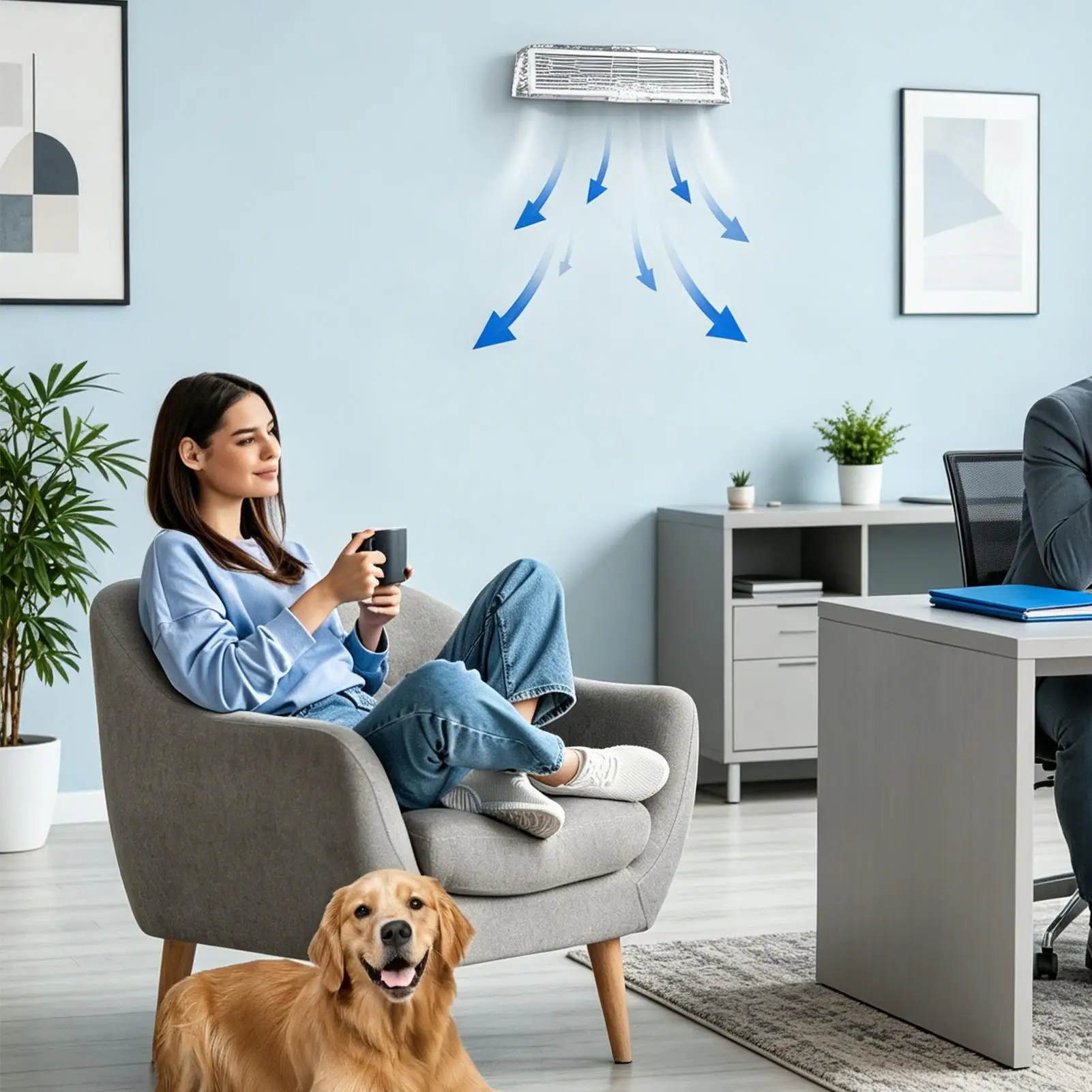Vent Deflector Magnetic Air Conditioner Wind Diverter Multifunctional AC Deflector For Indoor Home Bedroom Office Living Room