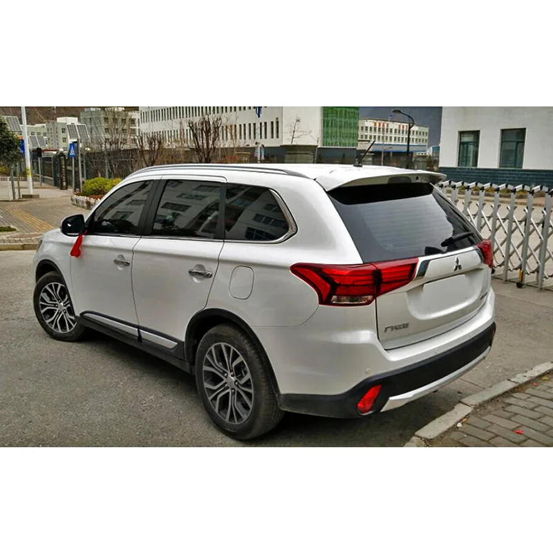 Spoiler nero lucido per Mitsubishi Outlander 2013-2019 accessori per bagagliaio dell'ala del parabrezza posteriore