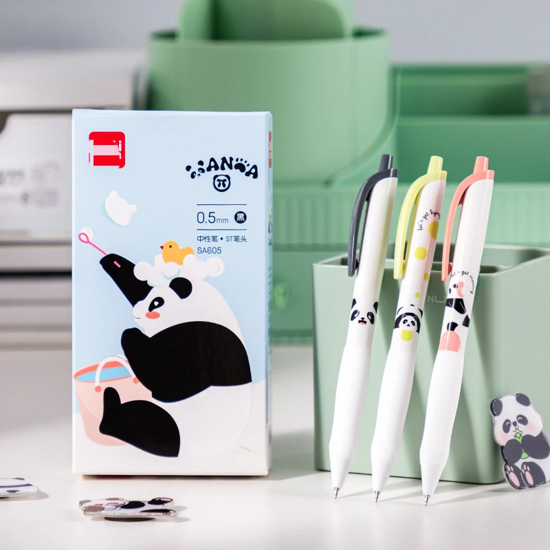60pcs-panda-gel-pens-set-school-useful-accessories-kawaii-stationery-wholesale-pen-high-quality-kawaii-panda-pens-for-writing