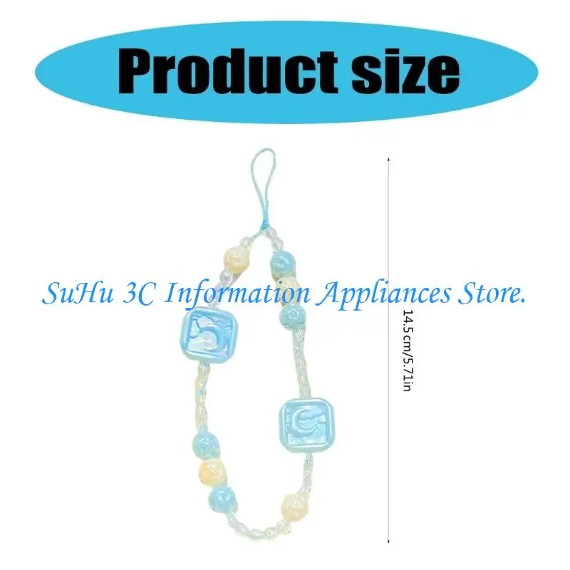 J0MB COLLULFIL BEADS سلسلة الهاتف المحمولة الهاتف المحمول للنساء مجوهرات الأشرطة المضادة