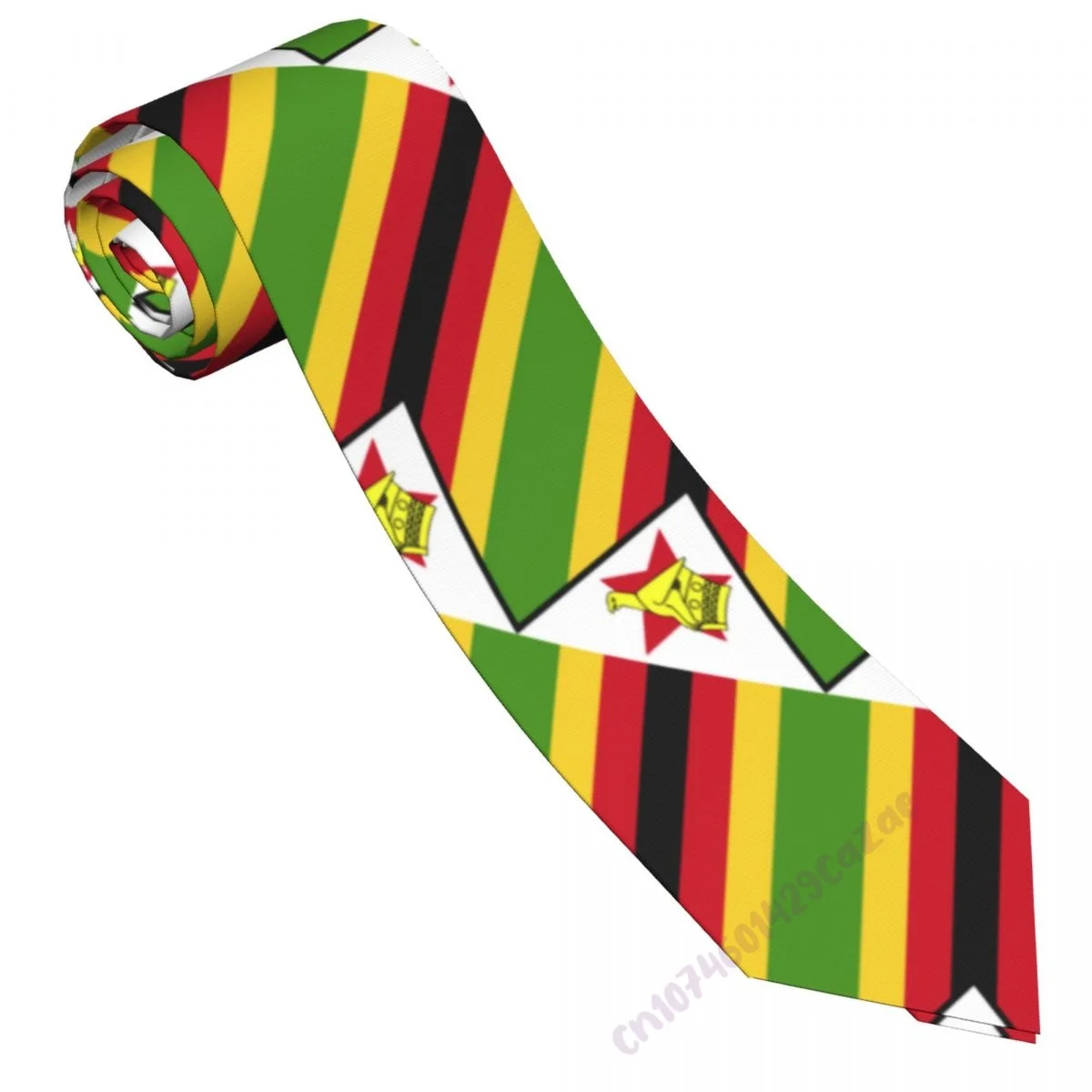 Zimbabwe Flag Neck Ties For Men Women Casual Plaid Tie Suits Slim Wedding Party Necktie Gravatas For Gift Proud