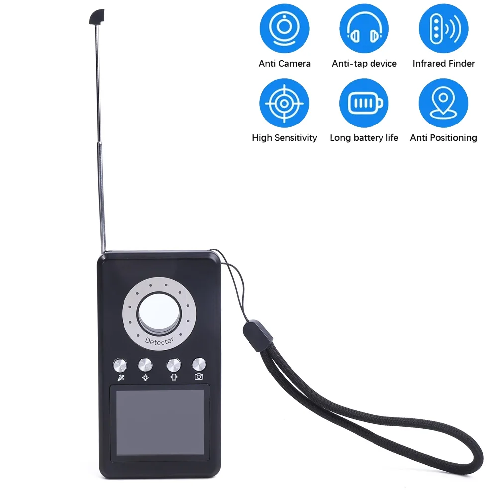Portable Anti-Spy Hidden Camera Detector Listening Device RF Signal Finder Scanner GPRS Wi-Fi IP Network Connectivity Detection