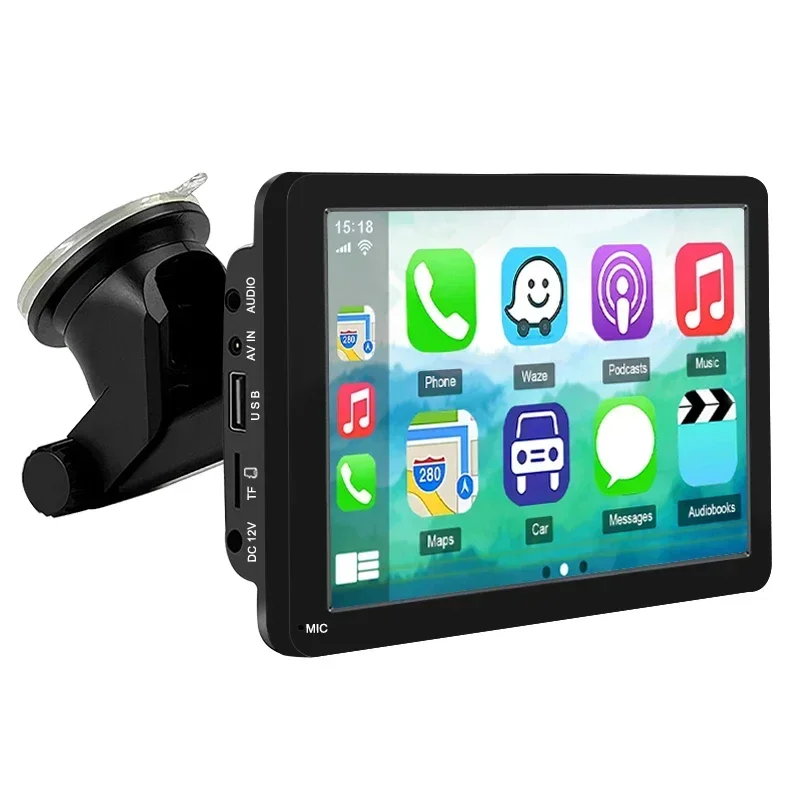 

Portable Wireless Carplay Android Auto Car Radio 7 Inch Touch Screen Autoestereo BT Smart Car Monitor PND