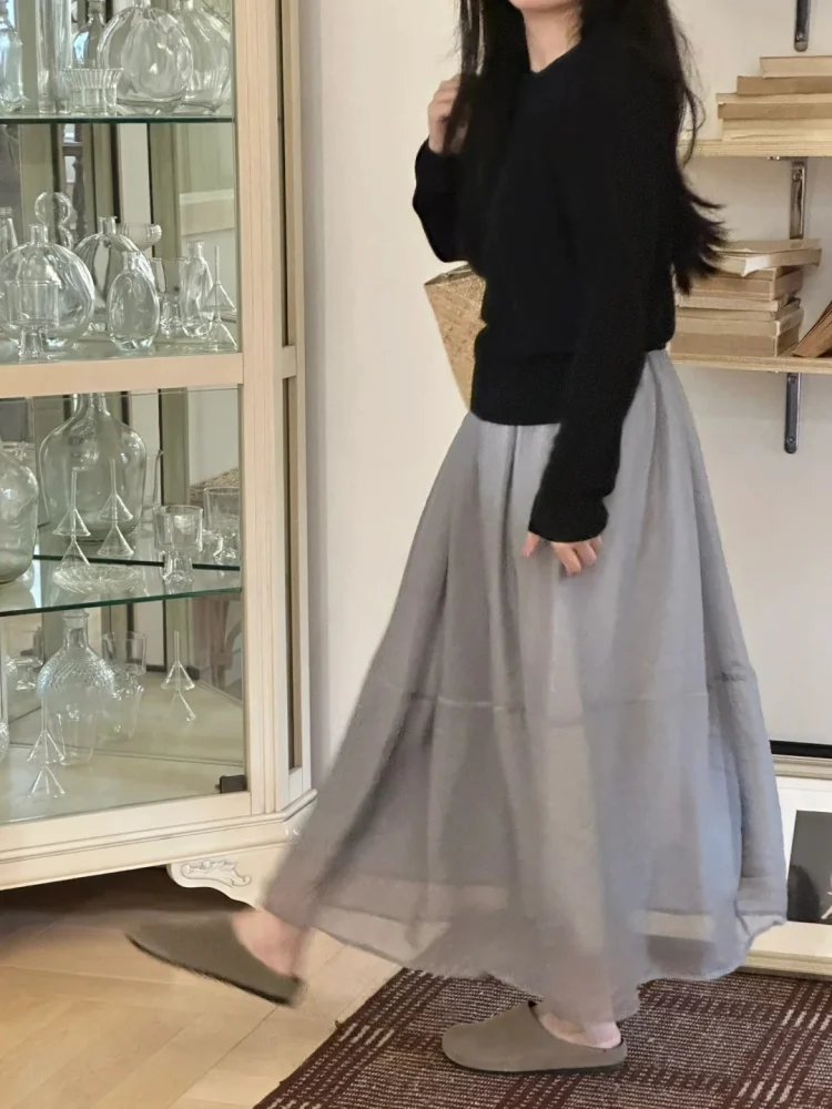 Stunningly Beautiful Ultra Soft Versatile Handmade f-length Tulle Skirt with Inner  for Summer 2025 Women's Faion
