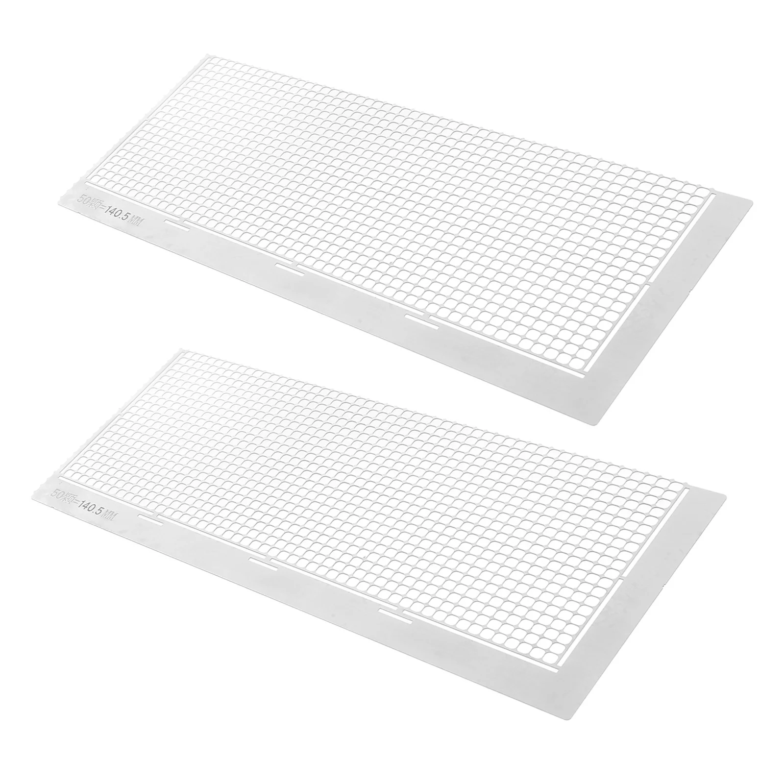 

2pcs Diamond Art Tool Stainless Steel Grid Ruler For Rhinestone Painting Diy Craft Alignment Precision Gauge Embroidery Mesh