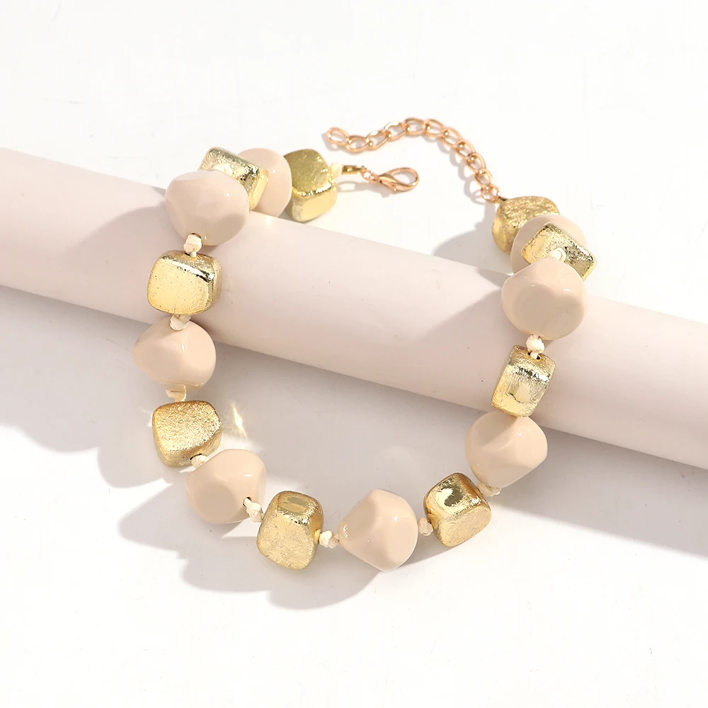 Modische Unregelmäßige Perlen Handgeknüpfte Choker-Halskette für Frauen Neue Geometrische Perlenkette 2026 Herbst Winter Schmuck – Detail 12
