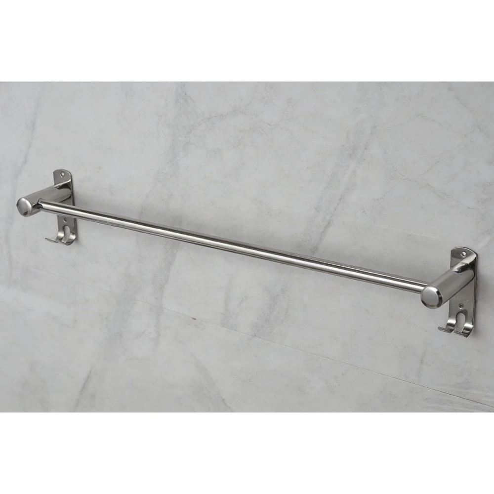 

Полотенцедержатель из нержавеющей стали 304, 60 см, с зеркальной поверхностью, одинарный, с крючком, настенный, для ванной комнаты