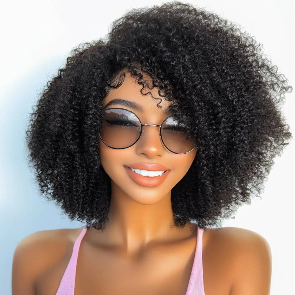 

Кудрявый вьющийся полупарик из натуральных волос Go Бесклеевые парики из натуральных волос Вьющиеся полупарики 3 в 1 для женщин Бесшовные флип-парики на шнурке