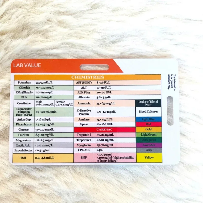 ใหม่ Ecg/ekg Rhythm กระเป๋าการ์ดการออกแบบสองด้าน Ekg Rhythm Interpretation Badge การ์ด Ecg Rate กระเป๋าการ์ด Ekg เครื่องวัดเส้นผ่าศูนย์กลาง ﻿