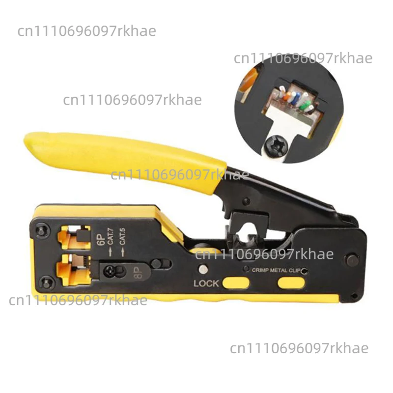 Manual Crimper tool multifunctional  crystal head extrusion crimping network cable pliers