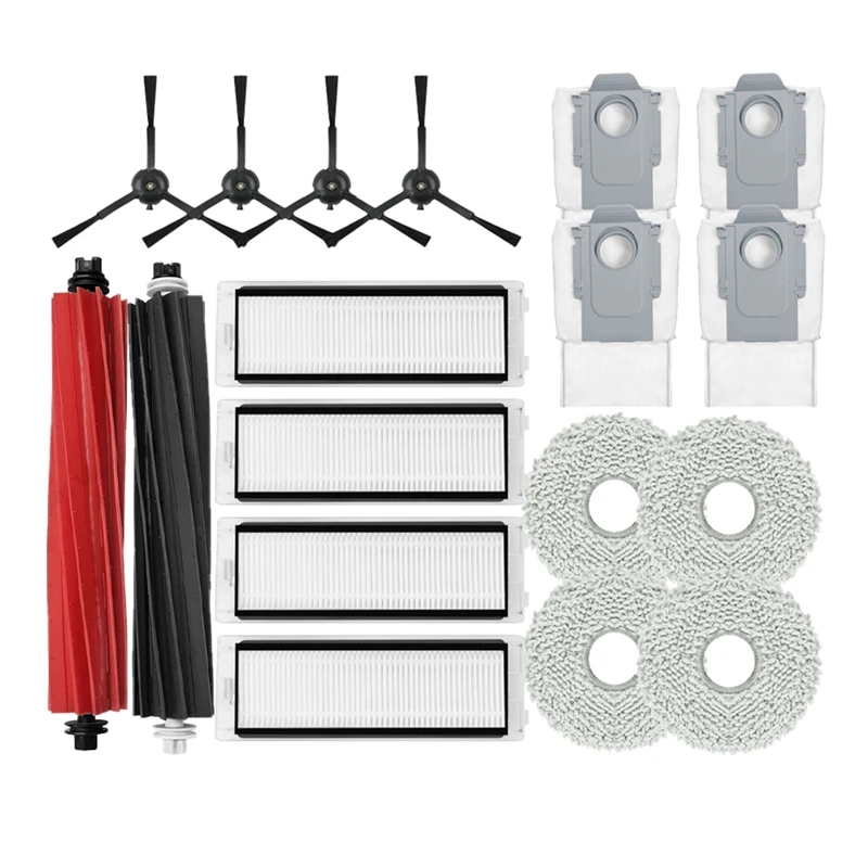 For Roborock Q Revo Master Replacement Main Side Brush HEPA Filter Mop Pads Dust Bag Spare Part Accessories