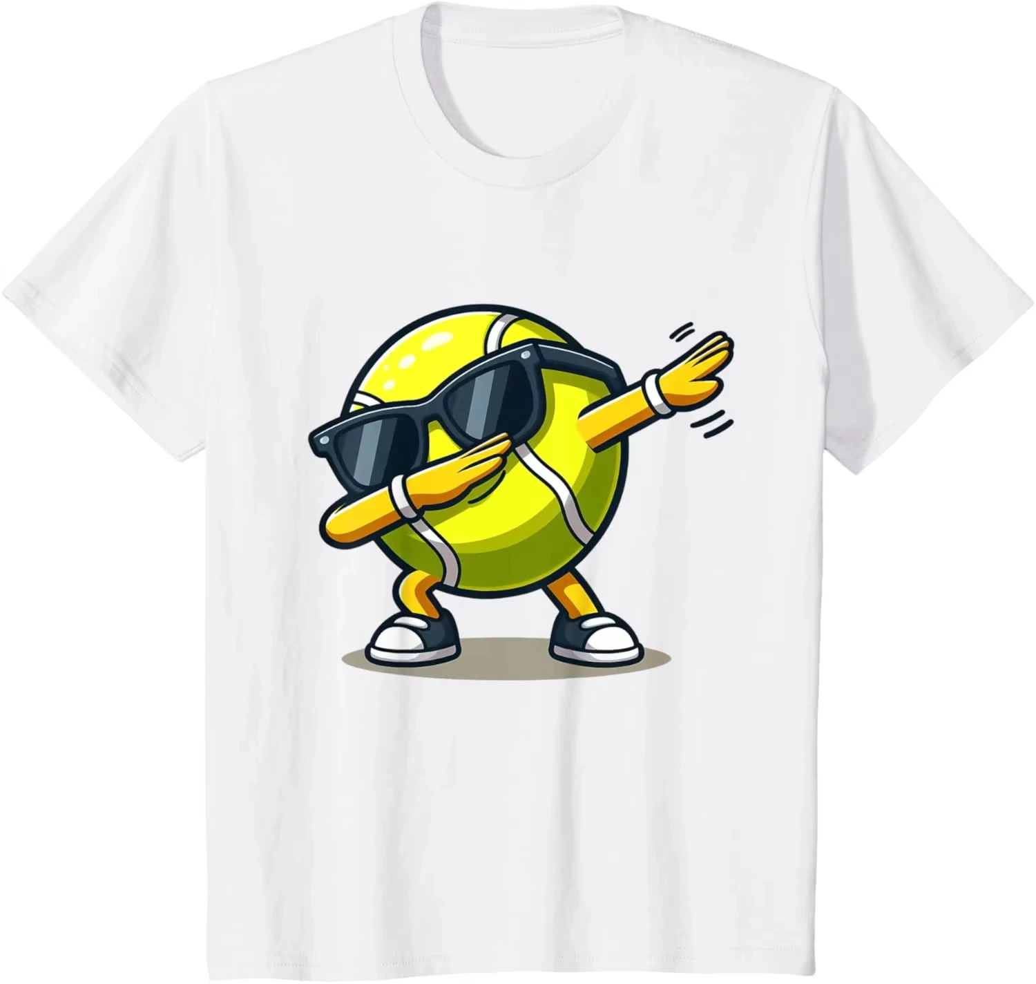 

Dabbing Tennis Ball Shirt Funny Boys Men Women Sports Player T-Shirt Men's and Women's Versatile Tops Funny Meme Oversized
