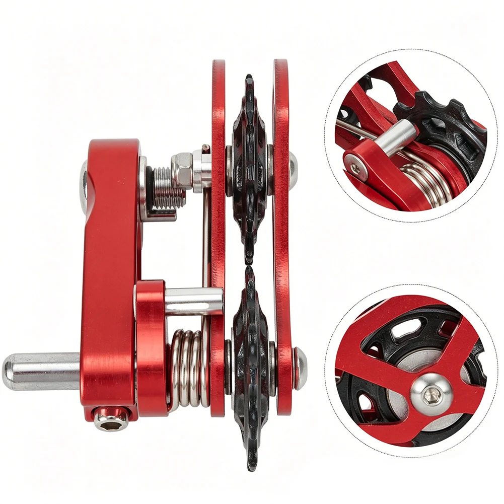 Bicycle Chain Tensioner with Adjustable Floating Pulley Design Suitable for Converting Multi Speed to Single Speed