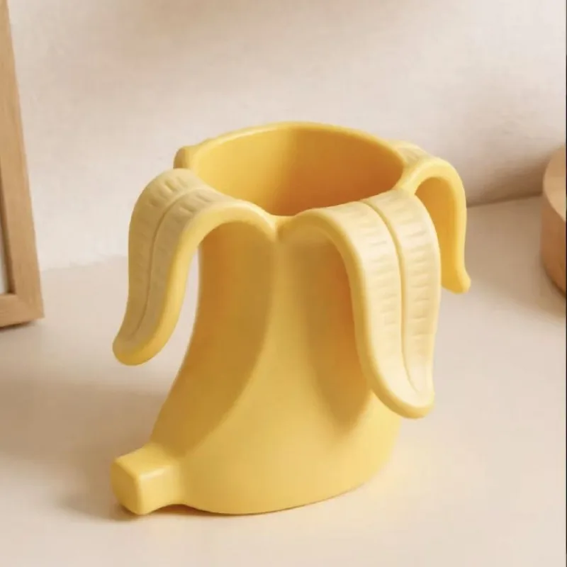 Creative Funny Banana Pen Holder 3D Printed Desktop Stylish Ornament Cute Desk Stationery Storage Decoration For Home Office
