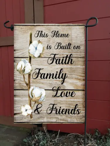 Faith Family Love Friends  Garden Flag * Double Sided * Top Quality WWL UUN