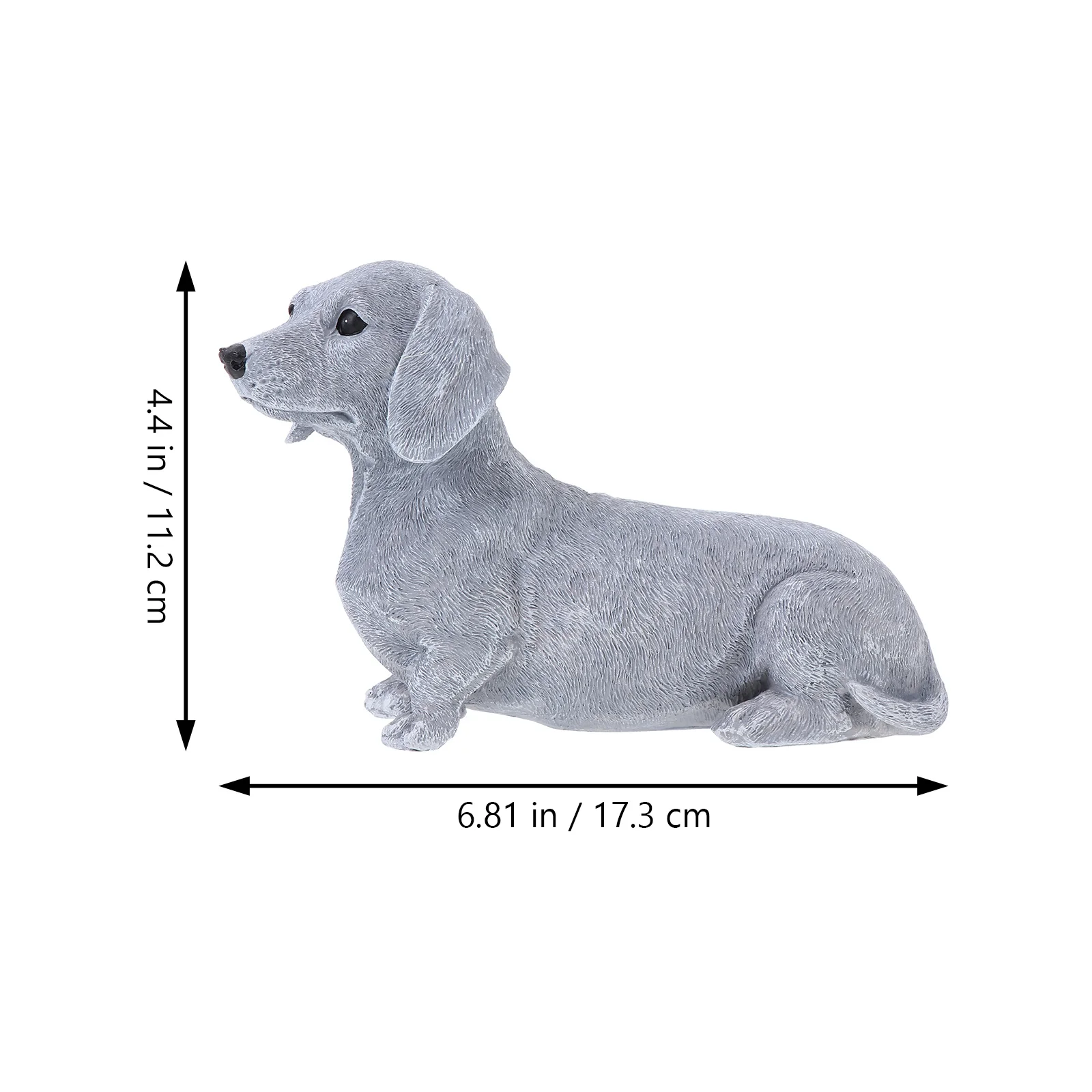 

Resin Animal Sculpture Realistic Dog Appearance Garden Dog Decor for Yard Balcony Decorative Outdoor Landscape Ornament