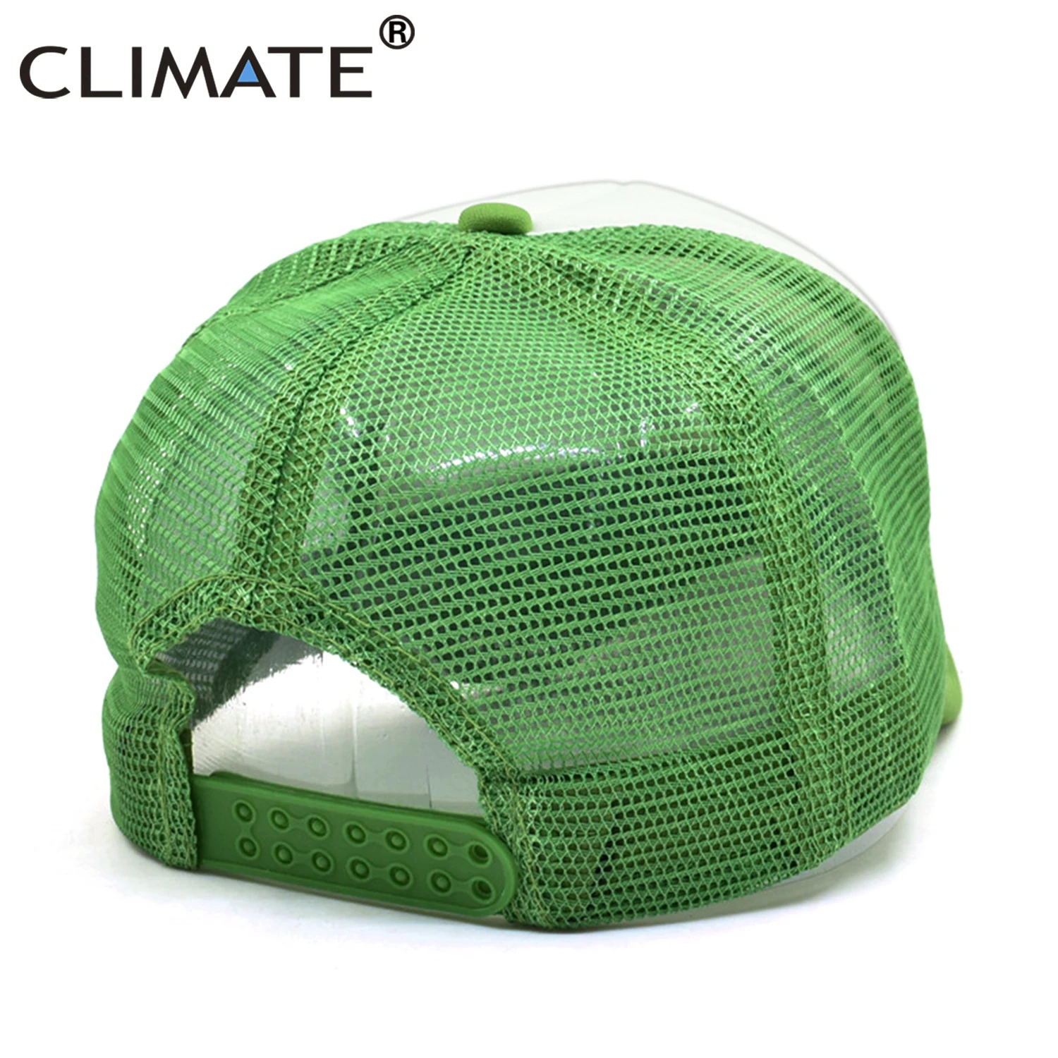 CLIMATE Funny Camping Cap New Happy Camp Camper Summer Trucker Cap Green Hiking Outdoor Sport Hat Cap Cool Mesh Cap Men Women