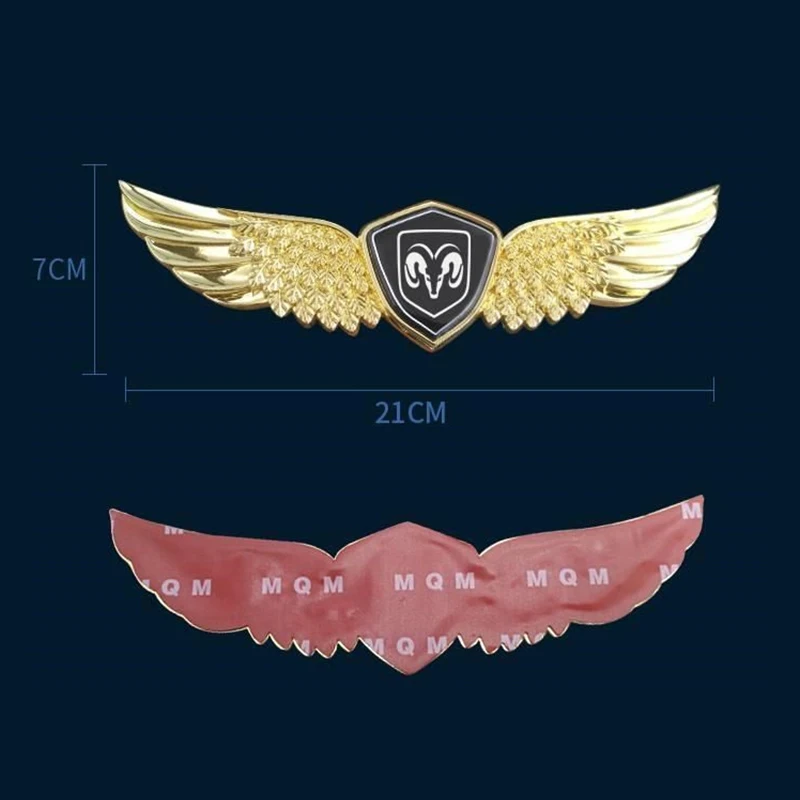 Emblema de Asa para Capô Dianteiro de Carro Modificado para Dodge Charger Viper Dakota Caliber RAM Journey Caravan Durango Nitro Acessórios