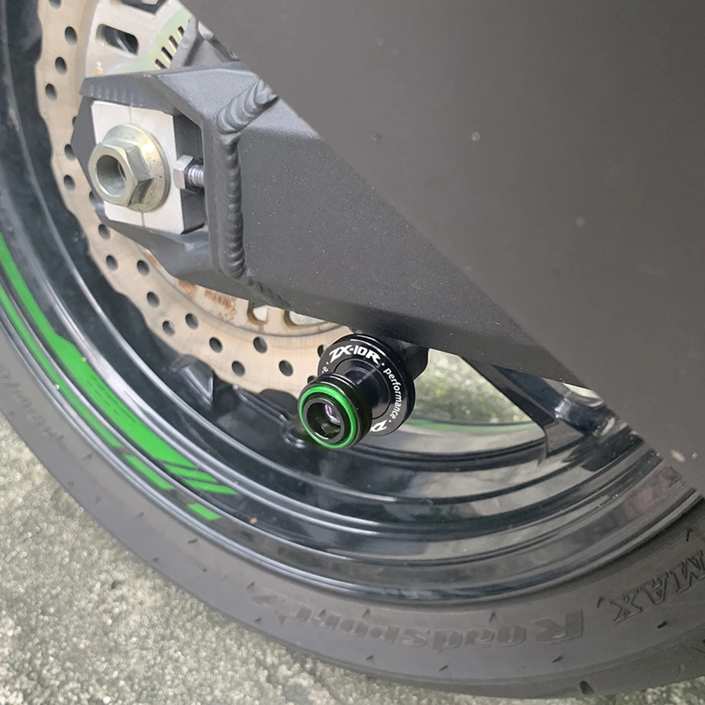 For Kawasaki ZX6R ZX 636 ZX636 ZX 6R ZX10R ZX 10R Motorcycle Accessories CNC Swingarm Spools Slider Stand Bobbins M8 / M10 Ninja