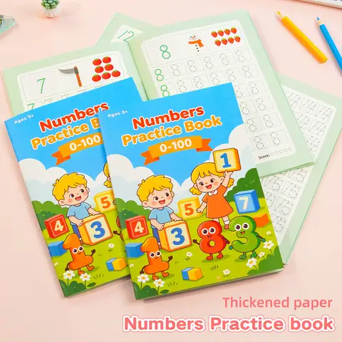 Numbers Practice Book 0‑100 for Kids Ages 3+ Number Tracing Writing Workbook Preschool Kindergarten Early Learning Math