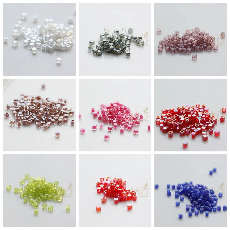 5 Grams Japanese Miyuki Cube Glass Beads - 1.8mm (C9)