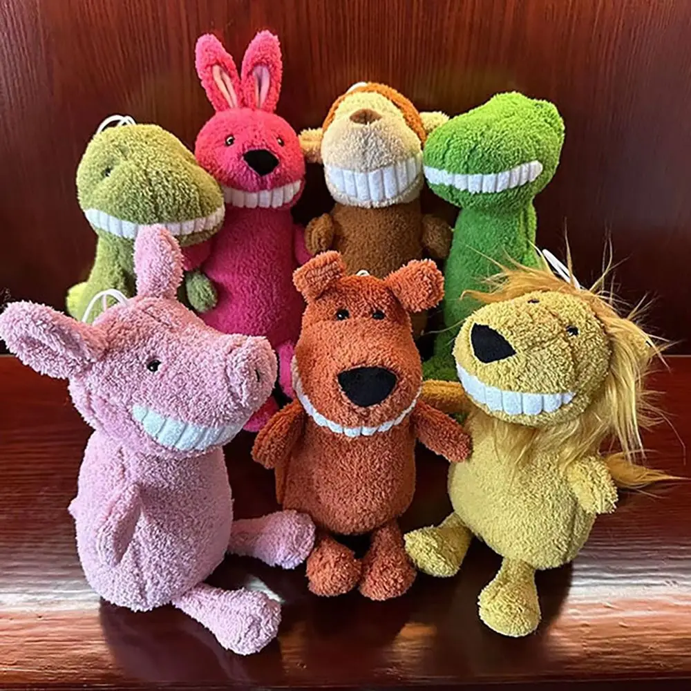 Funny 30CM Smiling Big Teeth Plush Toy Soft Cute Kids Toys Nifty Pig Dinosaur Crocodile Rabbit Shark Wedding Gifts