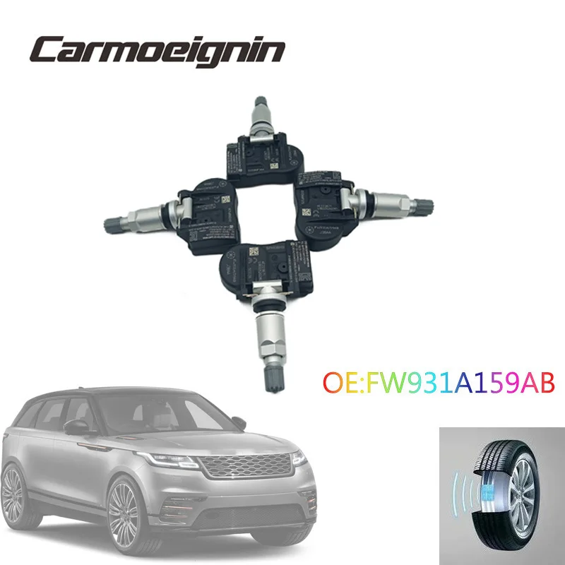 4PCS FW931A159AB LR070840 433MHZ Tire Pressure Sensor For Jaguar XE XJ XF For Land Rover Discovery Freelander Land Rover Sport