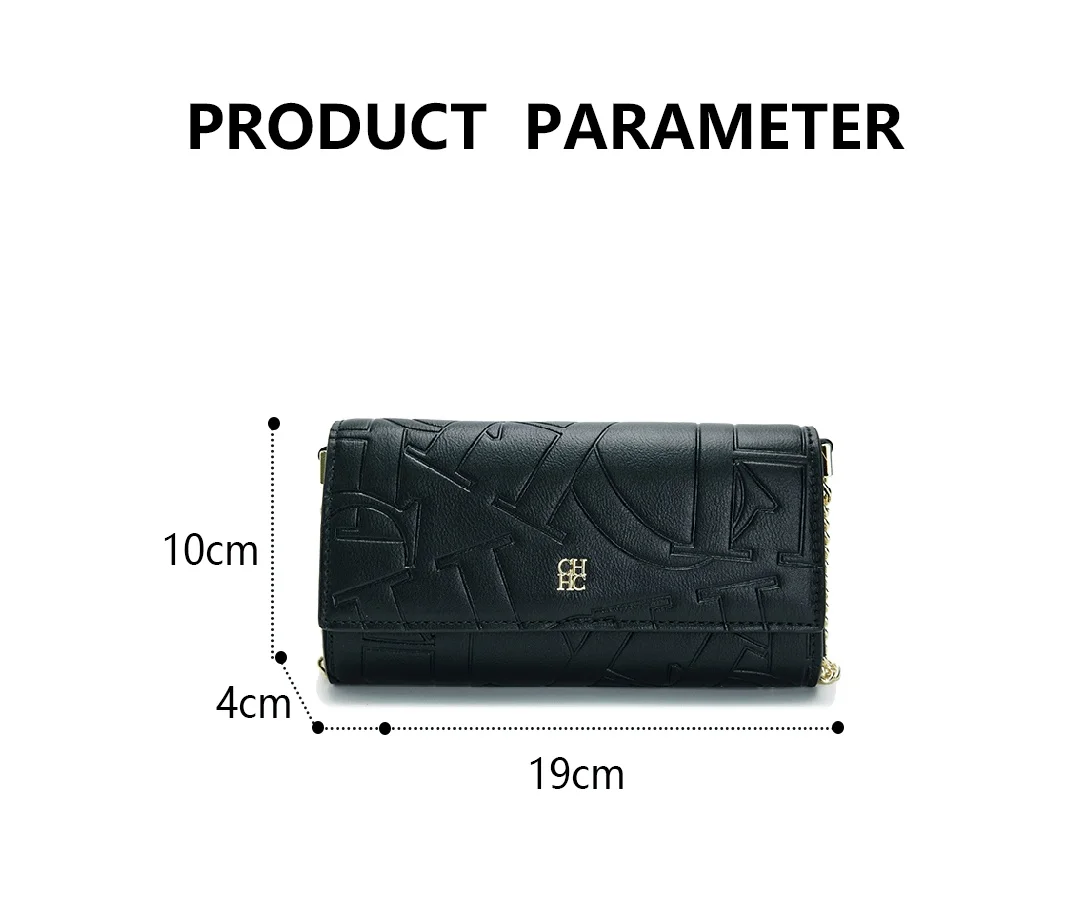 CH Clutch-Tasche für Damen, Ketten-Umhängetasche, Designer-Schulterhandtasche, Abendtasche, Geschenk-Geldbörse für Damen – Detail 2