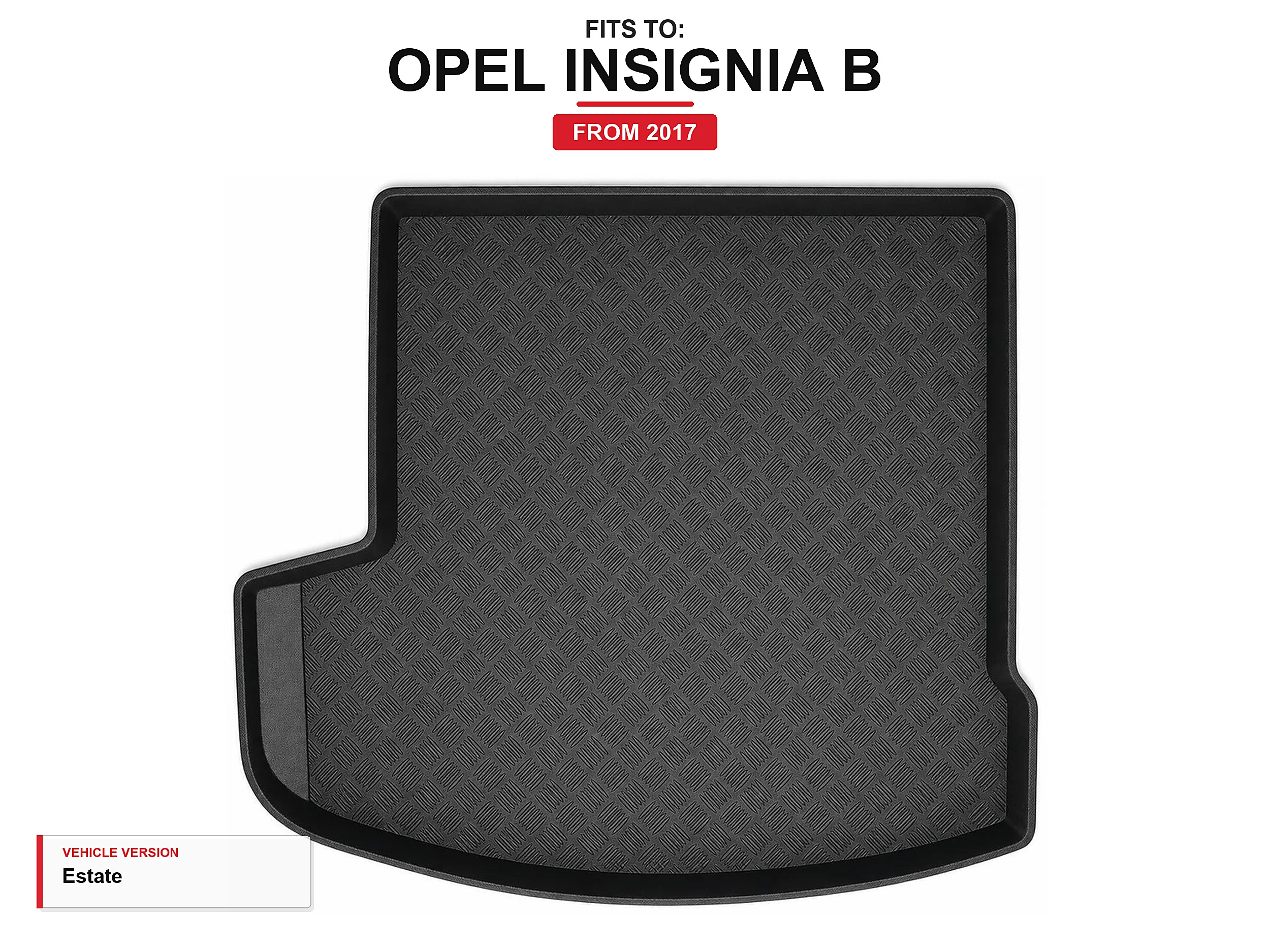 Kofferbakmat met lip voor: Opel Insignia B 2017- Station Wagon